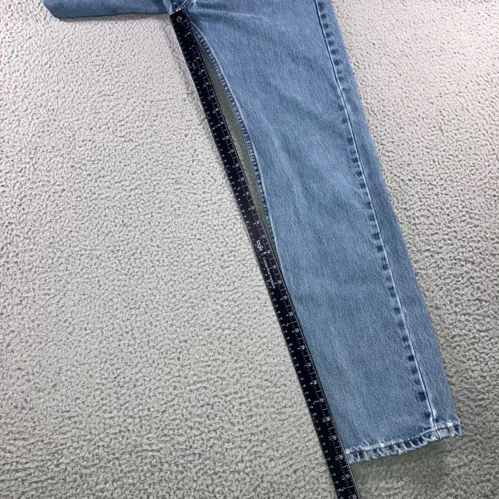 Levi 505 Straight Leg Jeans Mens 30x32 Blue Grunge Distressed Work Fit 30x30.5